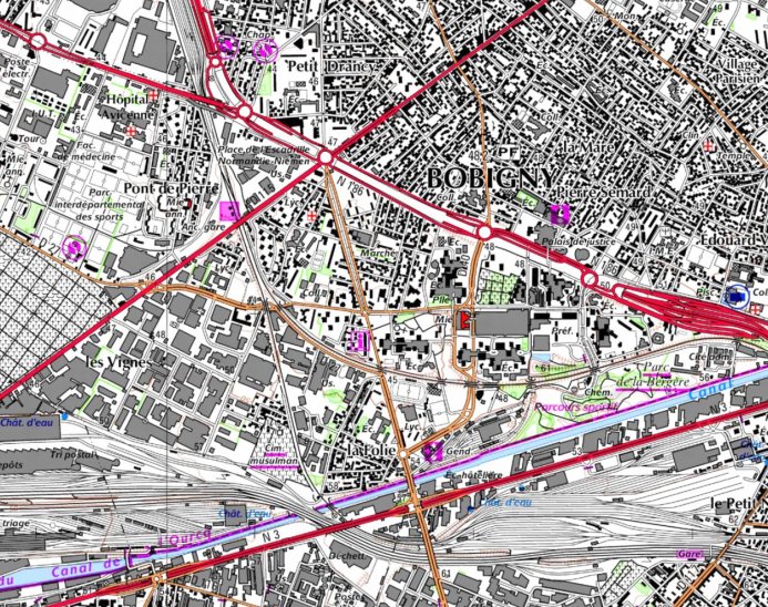 Carte topographique IGN, 2010 en grand format (nouvelle fenêtre)