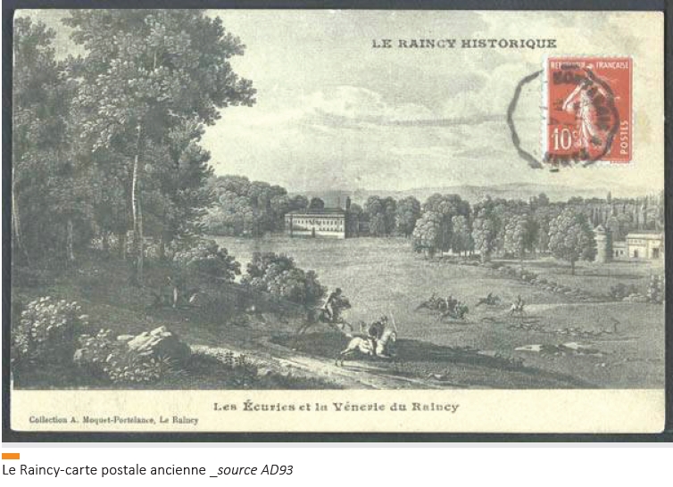 Le château du Raincy, carte postale ancienne
