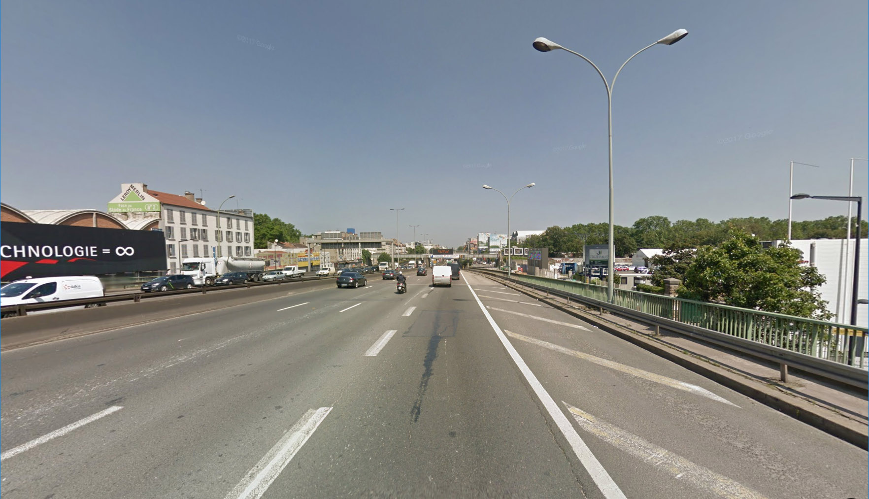 Saint-Denis. L’A1 et la N1 à la sortie de Paris