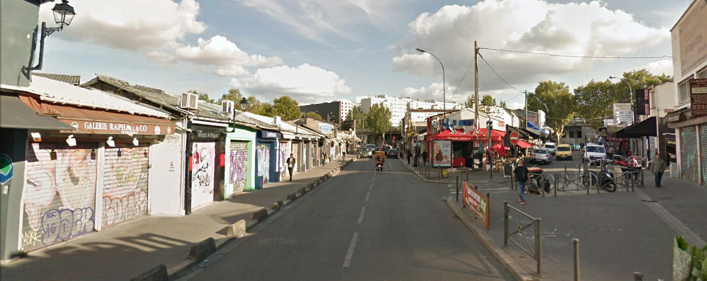 Saint-Ouen. Rue des Rosiers