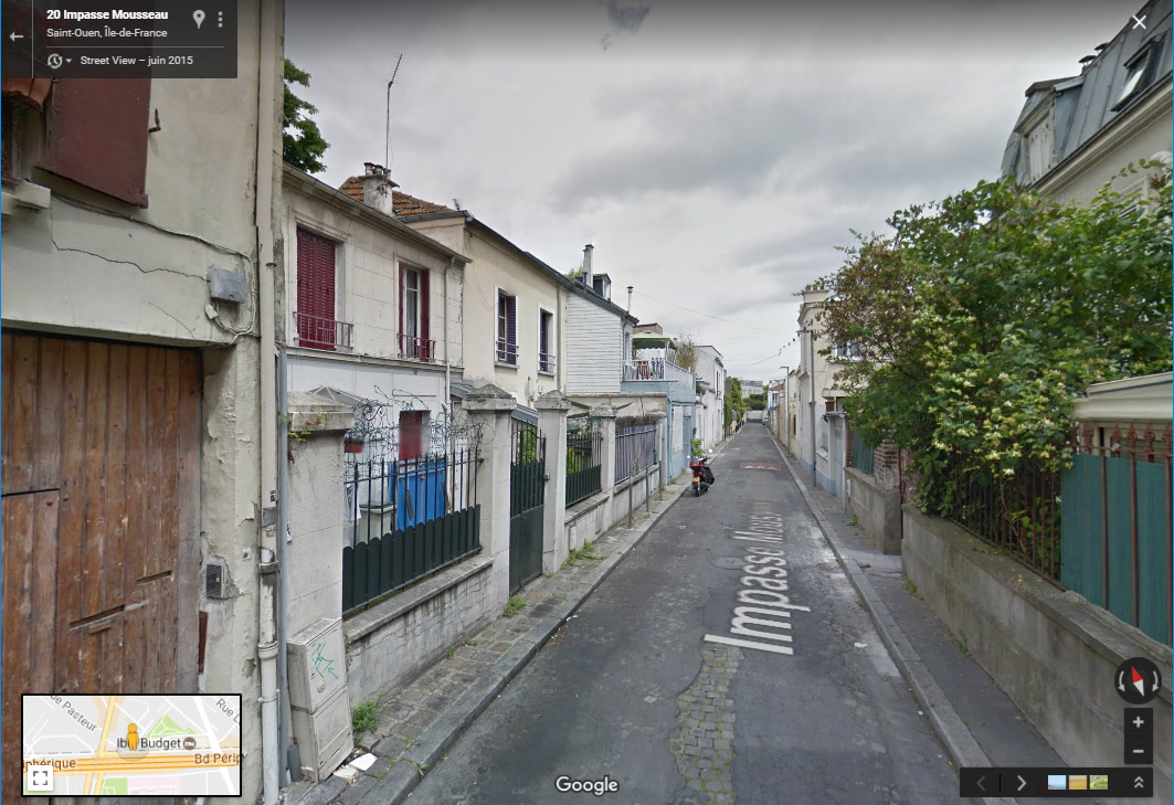 Saint-Ouen. Impasse Mousseau (près du Périphérique)